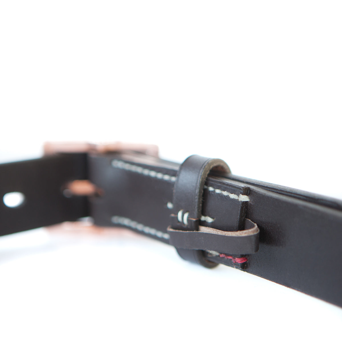 LUNA 1 1/8" BELT - "DOB" BRIDLE LEATHER - COPPER BUCKLE