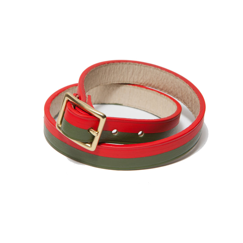 BORA-BORA DOUBLE WRAP BRACELET RED-CHILI/AVO (LIMITED EDITION)