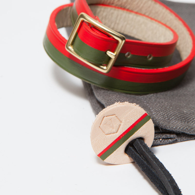 BORA-BORA DOUBLE WRAP BRACELET RED-CHILI/AVO (LIMITED EDITION)