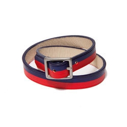 BORA-BORA DOUBLE WRAP BRACELET D-BLUE/RED-CHILI (LIMITED EDITION)