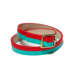 BORA-BORA DOUBLE WRAP BRACELET ORANGE/T-BLUE (LIMITED EDITION)