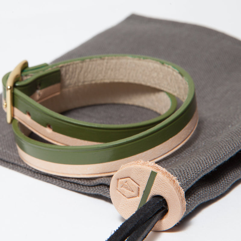 BORA-BORA DOUBLE WRAP BRACELET NATURAL/AVO (LIMITED EDITION)