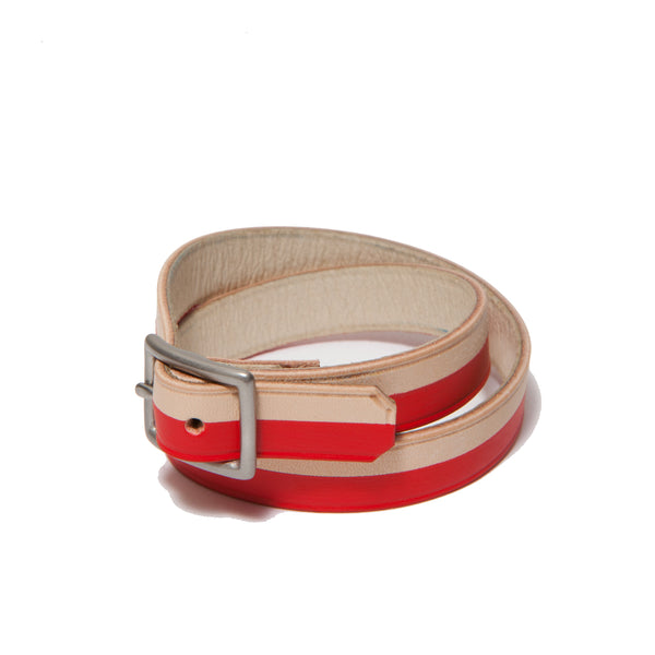 BORA-BORA DOUBLE WRAP BRACELET NATURAL/CHILI RED (LIMITED EDITION)