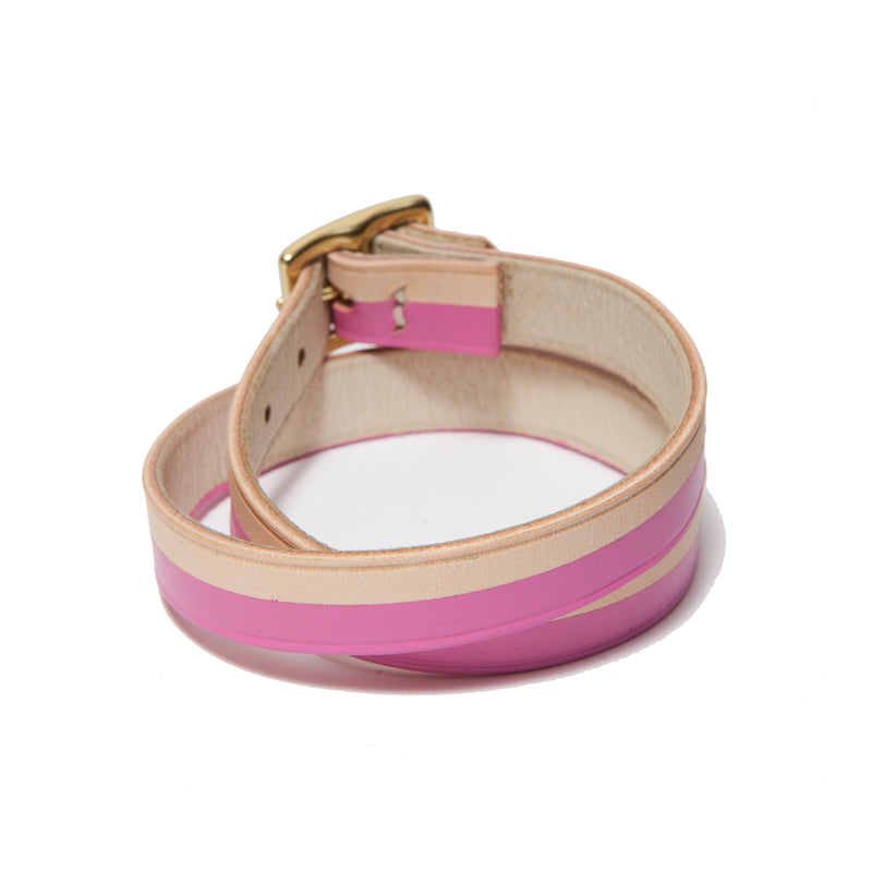 BORA-BORA DOUBLE WRAP BRACELET NATURAL/HOT PINK (LIMITED EDITION)