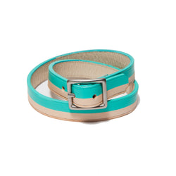 BORA-BORA DOUBLE WRAP BRACELET NATURAL/T-BLUE (LIMITED EDITION)