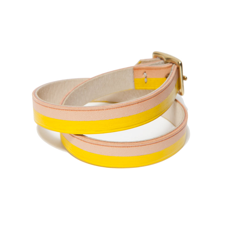 BORA-BORA DOUBLE WRAP BRACELET NATURAL/YELLOW (LIMITED EDITION)