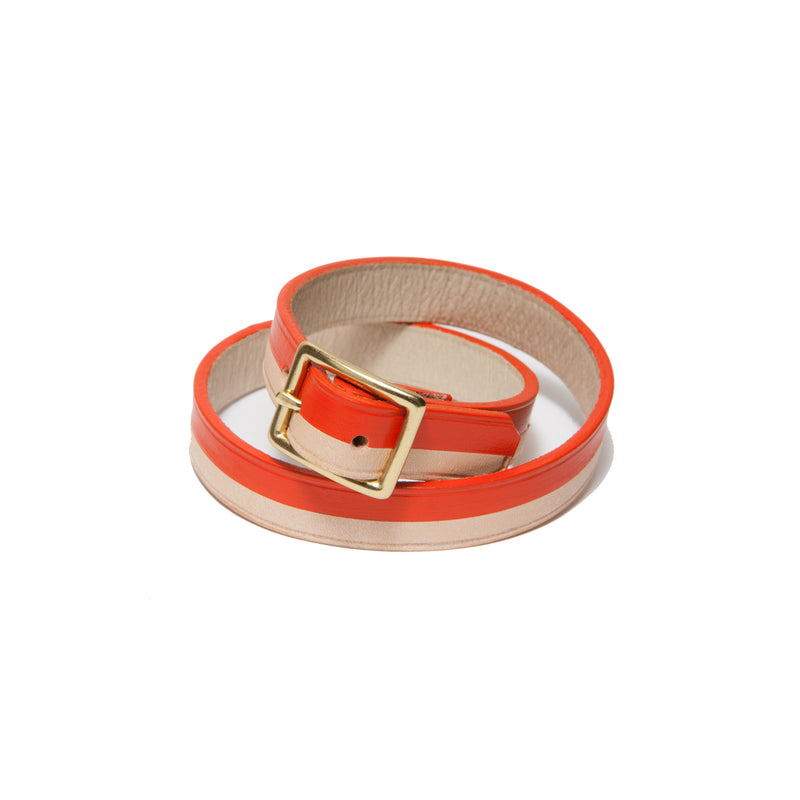 BORA-BORA DOUBLE WRAP BRACELET NATURAL/ORANGE (LIMITED EDITION)