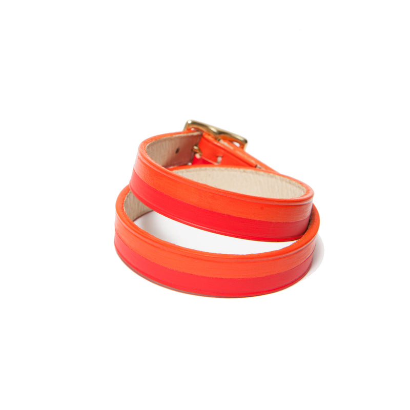 BORA-BORA DOUBLE WRAP BRACELET ORANGE/RED-CHILI (LIMITED EDITION)