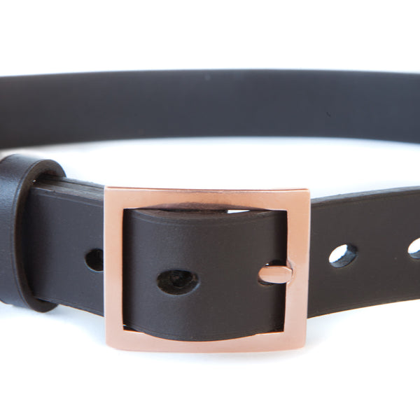 LUNA 1 1/8" BELT - "DOB" BRIDLE LEATHER - COPPER BUCKLE