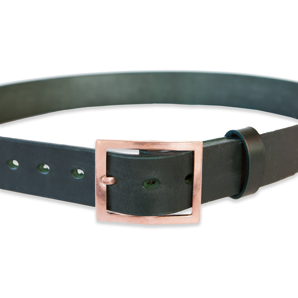 ORION 1 1/2" BELT - RACING GREEN BRIDLE LEATHER - COPPER BUCKLE